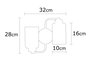 Opviq Balcova - N-345 Lámpara de pared de metal negro